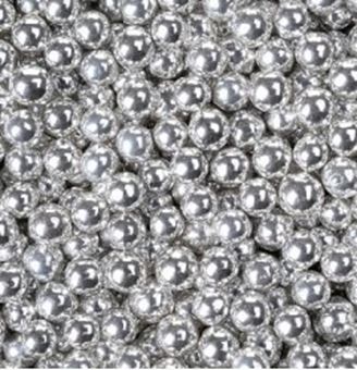 Picture of SILVER SUGAR PEARLS 7MM EDIBLE SPRINKLES X 50G